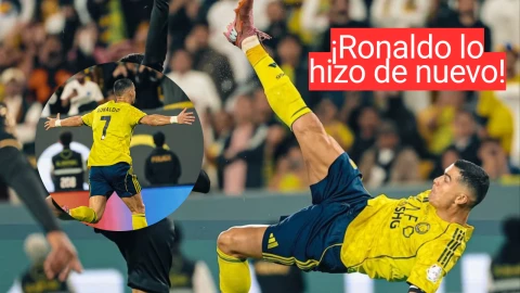 Cristiano Ronaldo hizo un gol de chilena