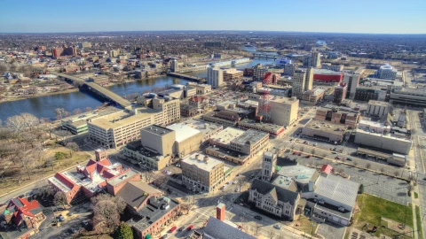 Vista aérea de Rockford, Illinois
