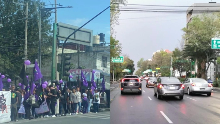Marchas e imágenes de las calles de la CDMX.