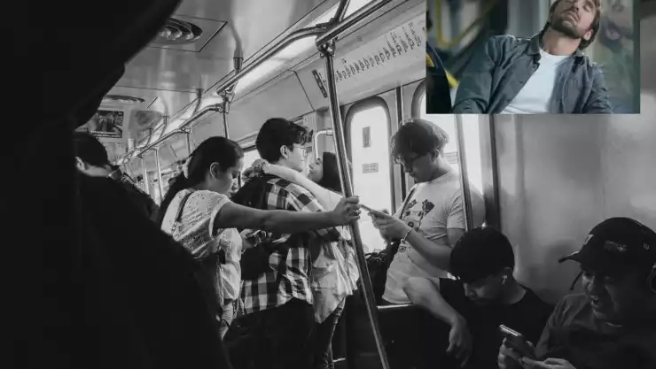 Se duerme en el metro