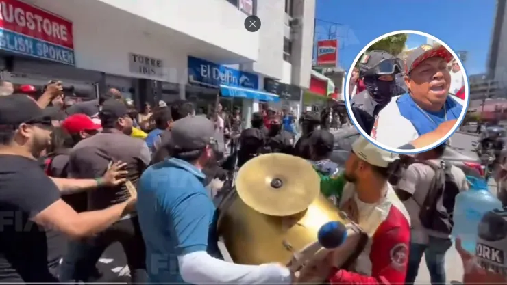 Músicos de banda y policías se pelean en Mazatlán.