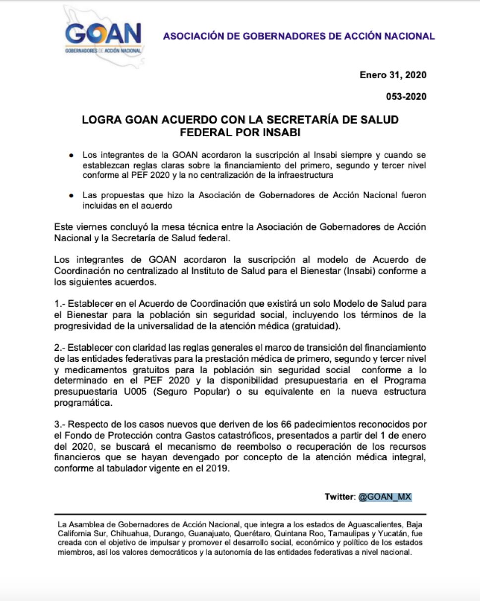 A través de un comunicado dieron más detalles: