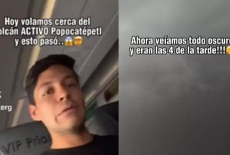 vuelo cerca del popocatépetl