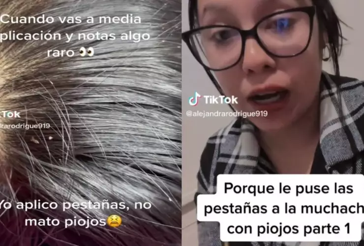 TikTok: Lashista encuentra piojos en su clienta y se viraliza