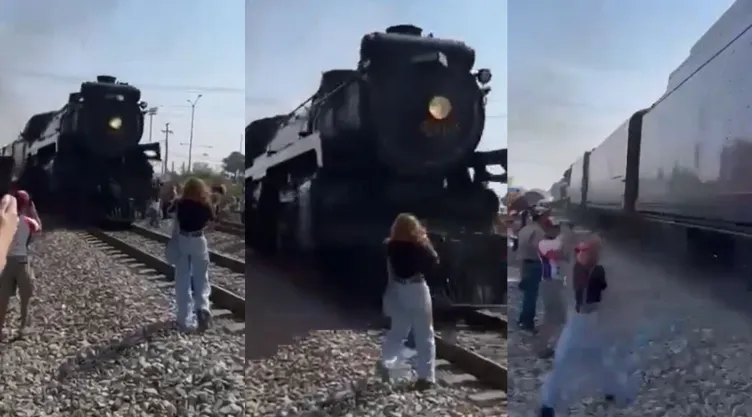 Otra mujer casi muere arrollada por locomotora %22La Emperatriz%22; así fue el momento.jpg