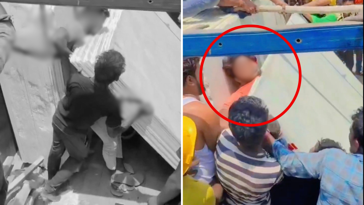 Trabajador fallece tras quedar atrapado bajo placas de mármol en India.png