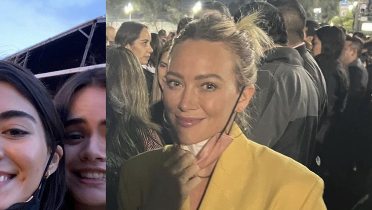 Hilary Duff en concierto de The Killers