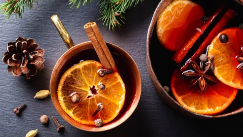 Navidad receta vino caliente en casa
