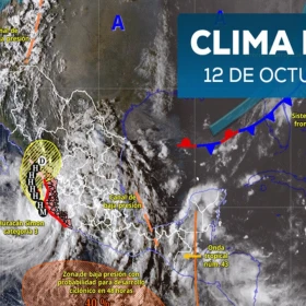 tmConsulta el clima en México el 12 de octubre_ huracán Simon, frente frío 2 y onda tropical 43 prov.jpg