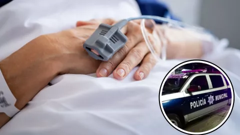 joven en hospital por bala