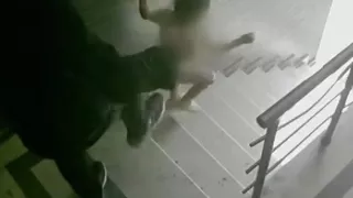 Captan a padre empujando a su hija por las escaleras en Estambul: el caso llega a los tribunales