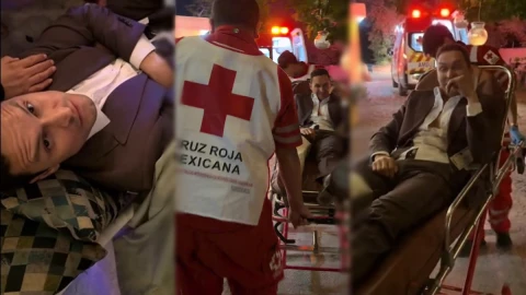 Novio se vuelve viral tras terminar hospitalizado en medio de su boda.jpg