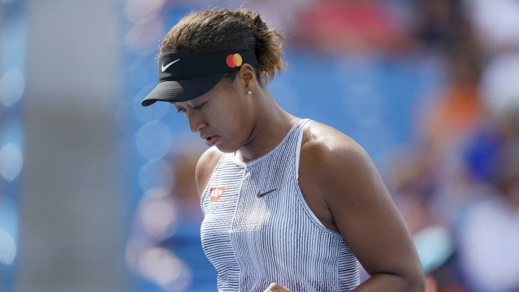 Naomi Osaka durante su partido ante Sofia Kenin