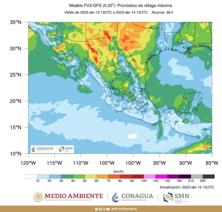 Clima en México 19 de abril