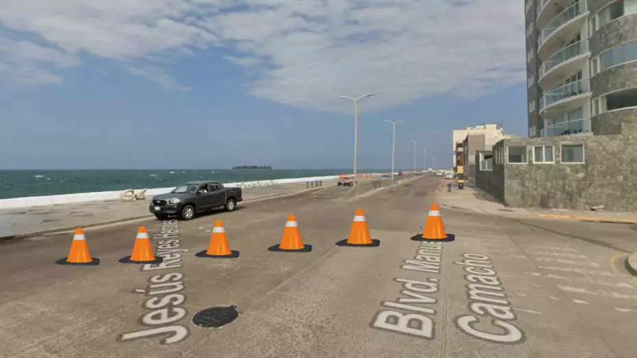 Cierre vial Boca del Río domingo