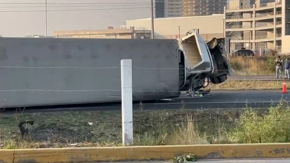 accidente en la  autopista Puebla-Atlixco