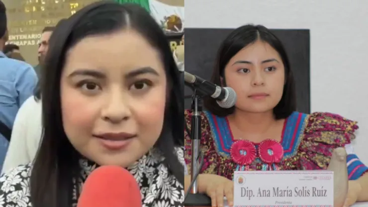 Diputada del PT, Ana María Solís Ruiz, en Chiapas.
