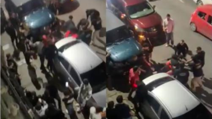 Pelea en el centro de la ciudad