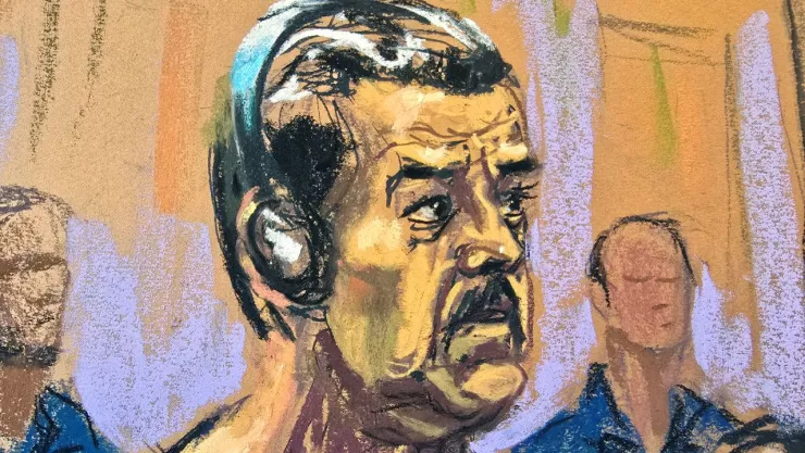 Imagen de Nicolás Maduro en su segunda audiencia el 26 de marzo de 2026.