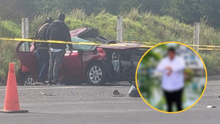 Buscan a familiares de hombre sobreviviente a brutal accidente en carretera de Veracruz