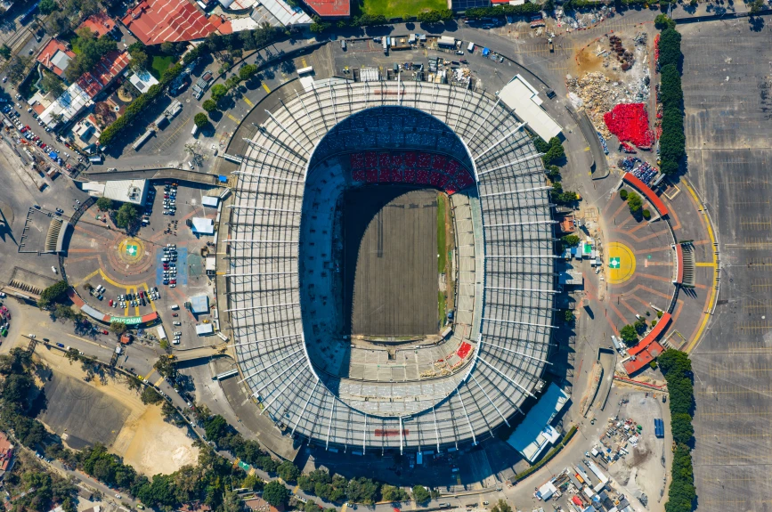 Aerial Views Of Banorte Stadium Ahead 2026 FIFA World Cup