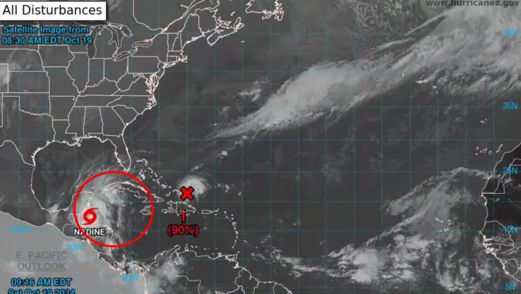 Vigilan zona de baja presión con 90% probabilidad de ser ciclón cerca de Quintana Roo.jpg