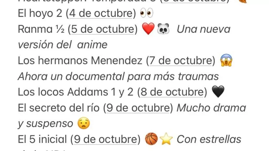 Películas para ver en octubre
