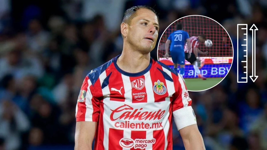 La distancia que tomó el balón en el penal de Chicharito vs Cruz Azul