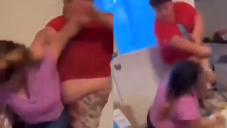 Niño con sobrepeso golpea a su mamá