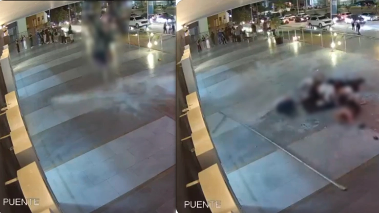 VIDEO: Barandal de un bar colapsa y cae un grupo de jóvenes; reportan 2 muertos y 15 heridos