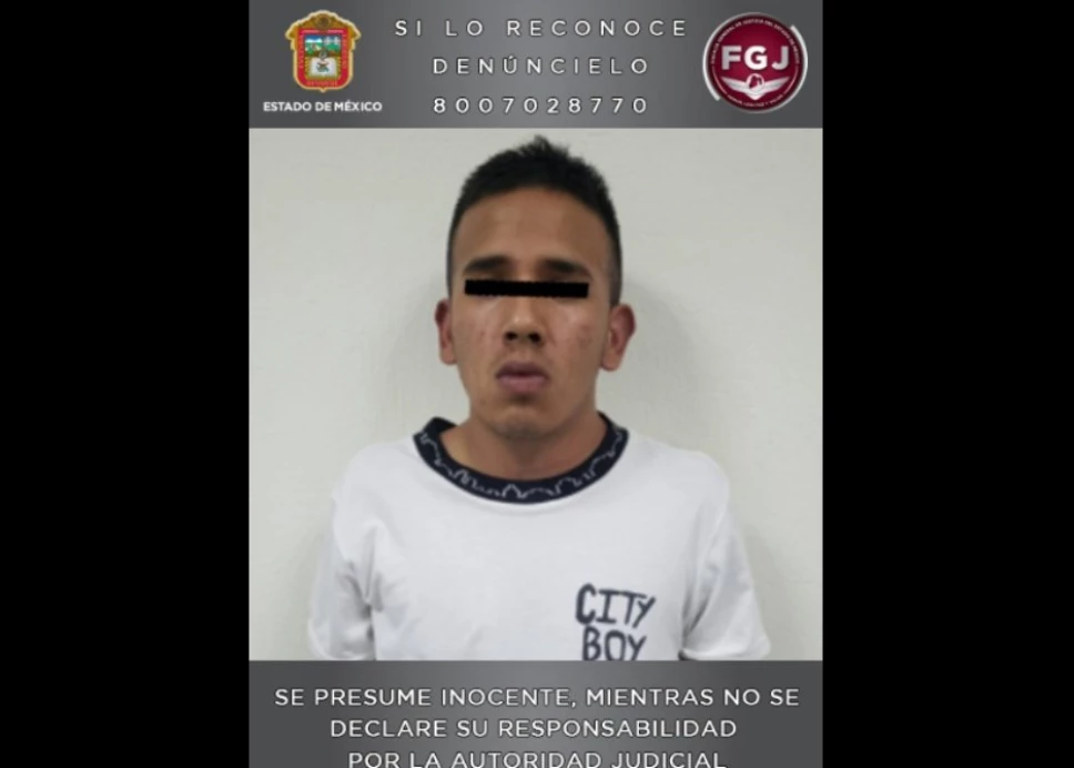 Orlando Alberto “N” fue detenido como presunto culpable de haber disparado y herido al chofer de una combi en Naucalpan, Edomex.