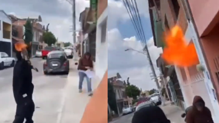 Ataque con bombas molotov