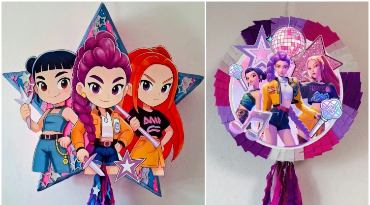 Piñatas de K-Pop Demon Hunters para el Día del Niño y la Niña 2026