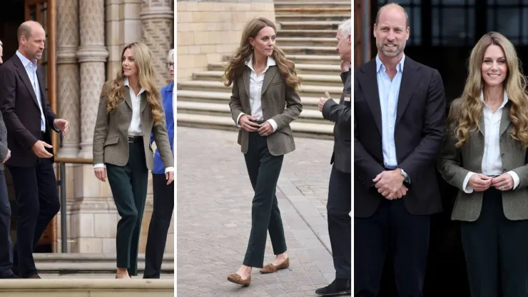 Kate Middleton junto a su esposo William, el príncipe de Gales