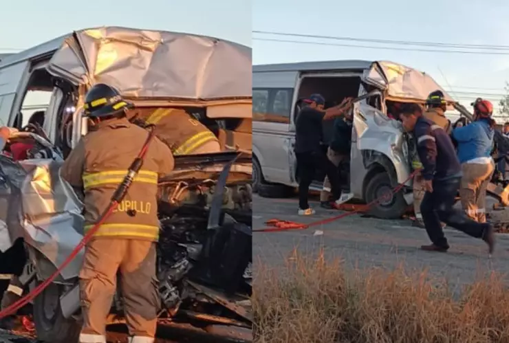 Accidente carretera Miguel Alemán–Pesquería Apodaca heridos cierre vialidad