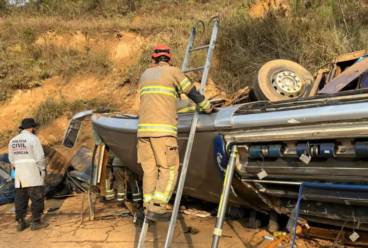 Accidente aficionados de Corinthians