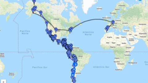 ruta panamericana carretera larga mundo