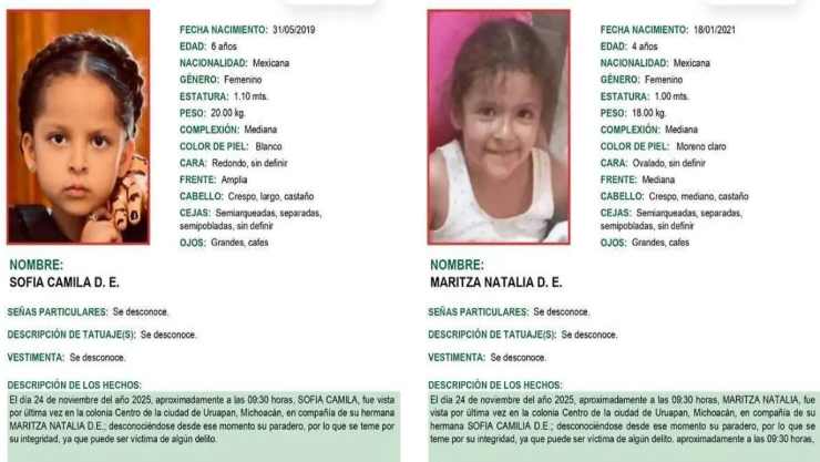 Maritza Espino hijas desaparecieron Uruapan, Michoacán: víctima de feminicidio; las niñas no aparecen