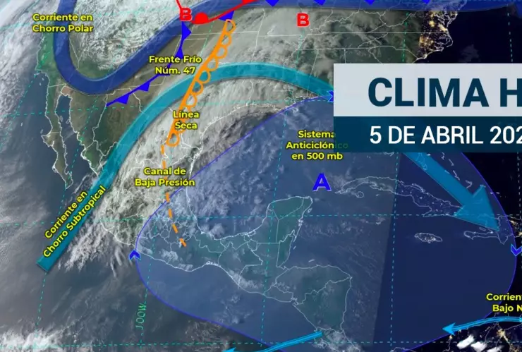 Clima en México 5 de abril