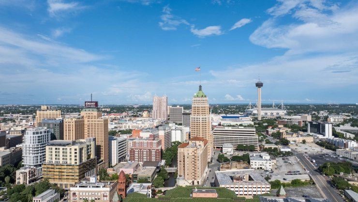 Panorámica de la ciudad de San Antonio, en Texas