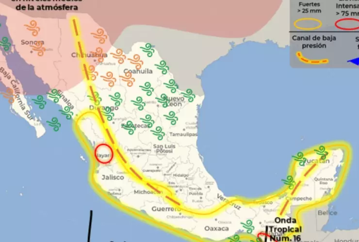 clima Mexico 28 de julio