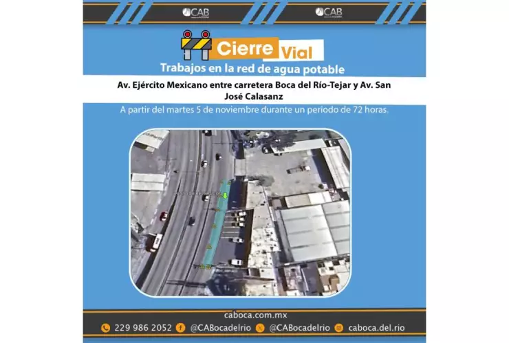 cierre vial boca del rio.