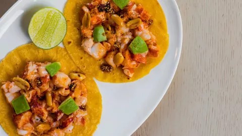 Uno de los platos estrella de restaurante es el de tacos de carnitas de pulpo.