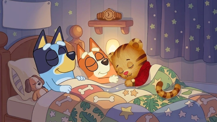 4 episodios de Bluey y Daniel Tiger que ayudan a crear una rutina para dormir