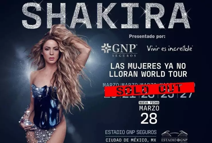 shakira sexta fecha las mujeres ya no lloran
