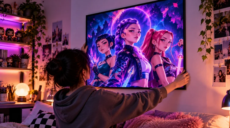 4 pósteres OFICIALES inspirados en K-Pop Demon Hunters para toda verdadera fan de Las Guerreras K-Pop
