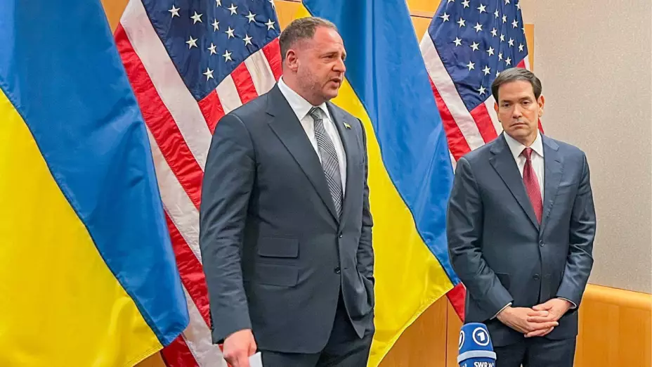 Marco Rubio y Andriy Yermak