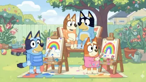 Bluey levantarse temprano