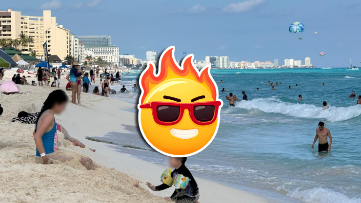 ¡Calor playero! Esta es la hora EXACTA de MÁS CALOR en Cancún HOY 2 de marzo de 2026.webp