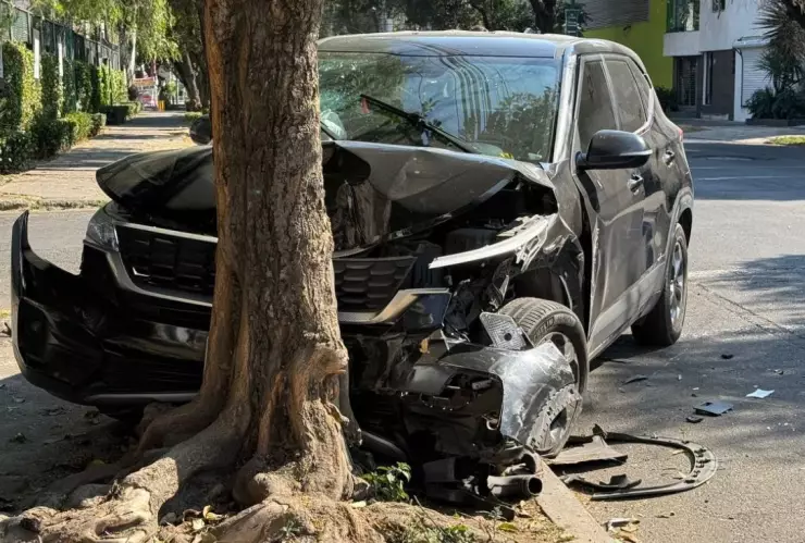 Fuerte choque en Lindavista el 1 de enero